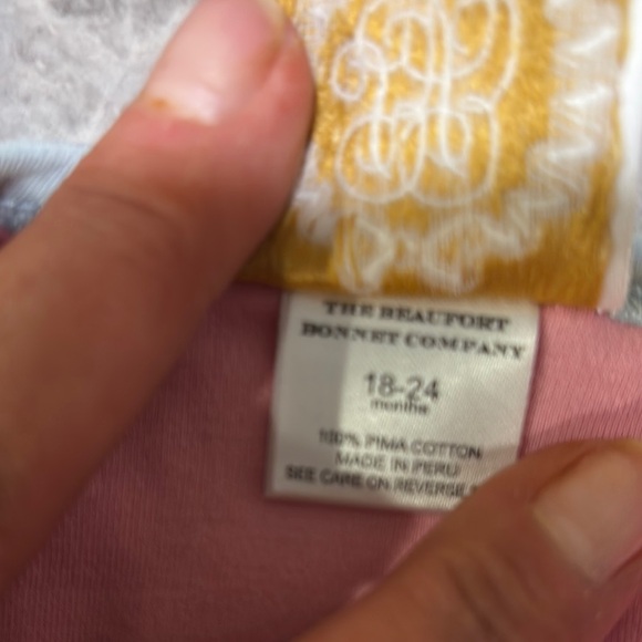 The Beaufort Bonnet Company Pink and Blue Long Sleeve Tee - Picture 5 of 5